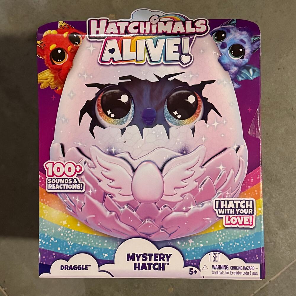 Hatchimals Alive! New in the Box‎ Flame or Splash Draggle Mystery Hatch